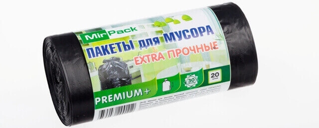 купить Мешки для мусора "Premium+"  60л 60х70см,25мкм,ПВД (20шт.)                                           с доставкой