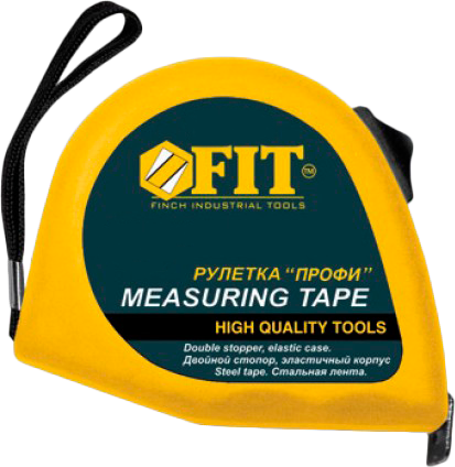 купить Рулетка  7,5м х25мм, магнит, двойной стопор FIT "Профи"  с доставкой