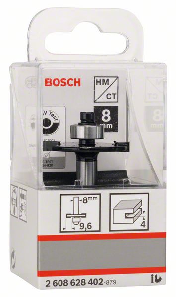 купить Фреза Bosch плоск.паз. 2лезв, шар/подш. 8/32/4/51                                                    с доставкой
