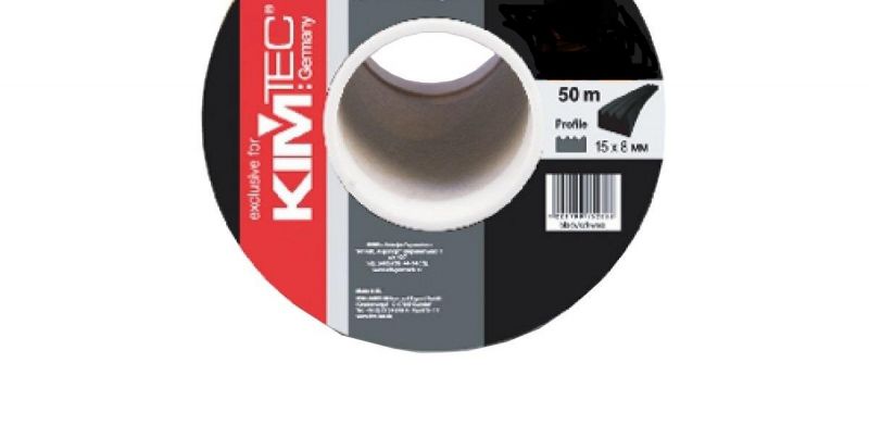купить Уплотнитель KIM TEC профиль SD 84/4, черный 15х8,0 мм с доставкой