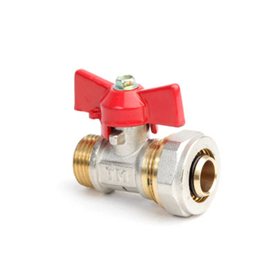 купить Кран шаровый ТМ 1/2"х20 п/ц для мет.пл.труб  с доставкой