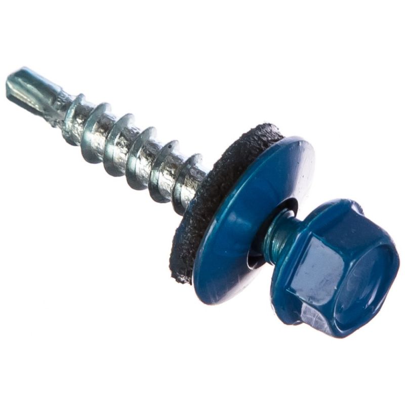 купить Саморез кровельный цветной 4,8х35 RAL5010 синий                                                      с доставкой