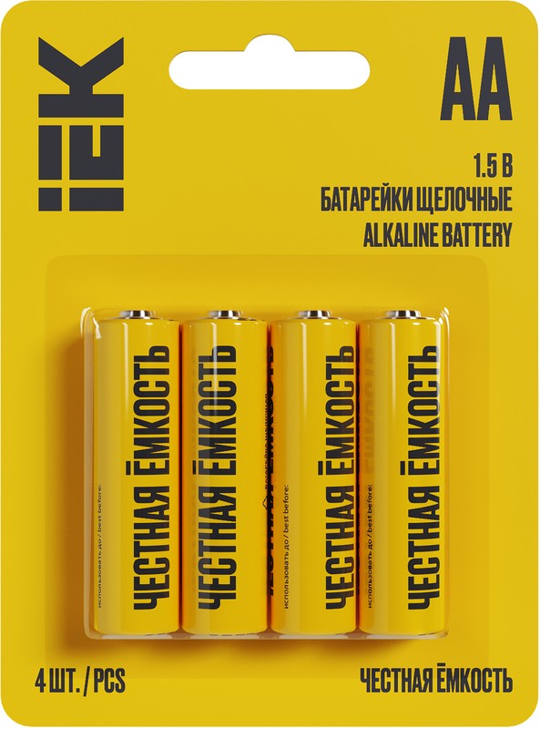 купить Батарейка  LR6 Честная емкость IEK  Alkaline щелочная  с доставкой