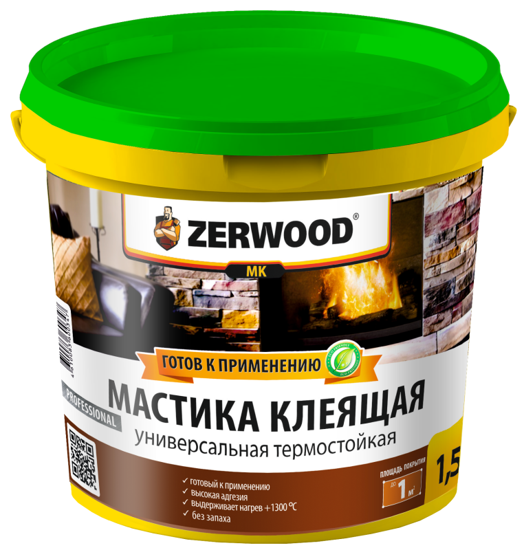 купить Мастика термостойкая унив.клеящая ZERWOOD MK 4кг  с доставкой