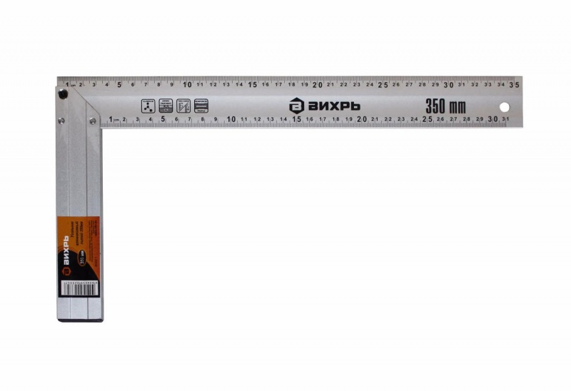 купить Угольник столярный Вихрь  300мм алюминиевый литой                                                    с доставкой