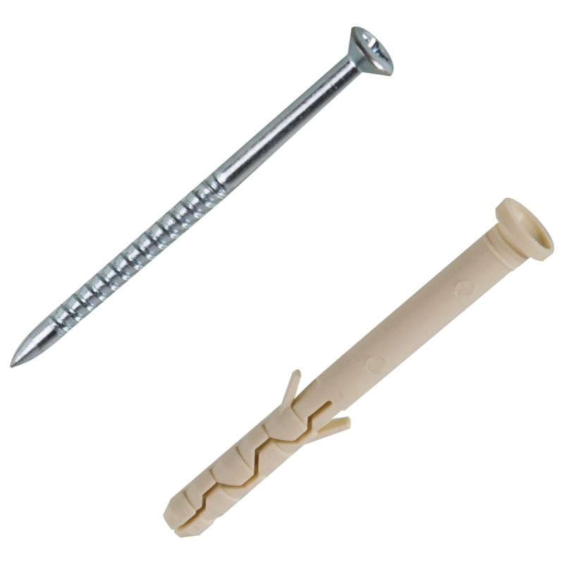 купить Дюбель-гвоздь PDG LK  8х120 нейлон цилиндр.бортик с доставкой