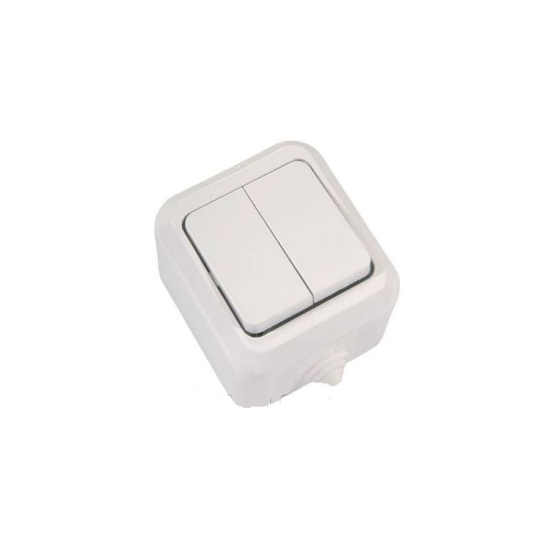 купить Выключатель накладной Makel  IP44 2кл. влагозащищенный белый                                         с доставкой